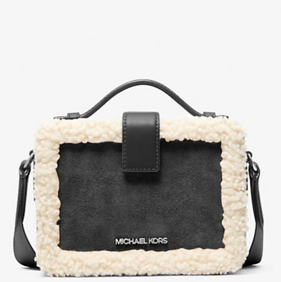 Michael Kors Handbags - Michael Kors Cooper Suede and Sherpa Crossbody Bag/ BNWT/Sealed/ UNISEX